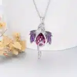 Collier femme dragon brillant 7
