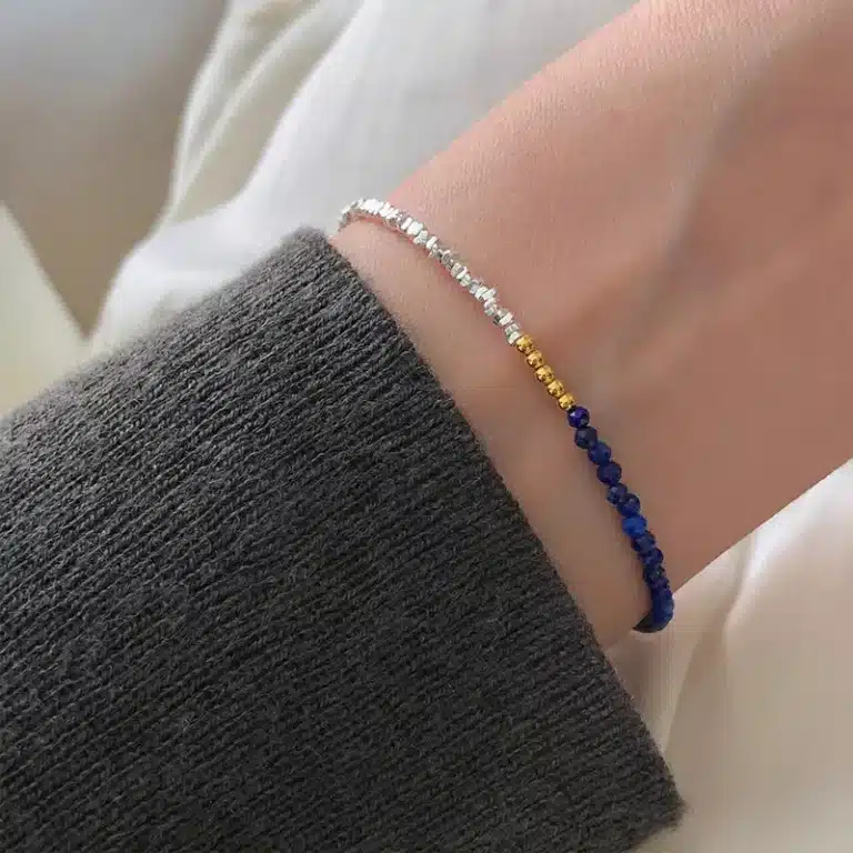 Bracelet femme billes colorées 1