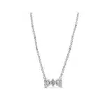 Collier femme noeud brillant coloré 2