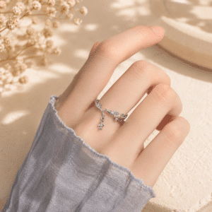 Bague végétale femme