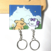 Porte-clés couple mural animaux kawaii