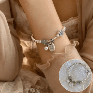 Bracelet femme bohème perle et fleur