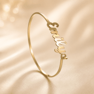 Bracelet personnalisé doré pour femme