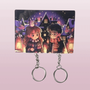 Porte-clés mural couple Harry Potter Hermione